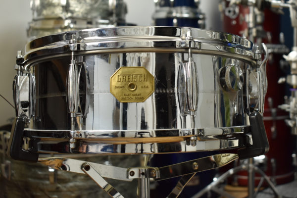 GRETSCH 4160 SOUND THAT GREAT 14”X5” CHROME OVER BRASS SHELL 71”